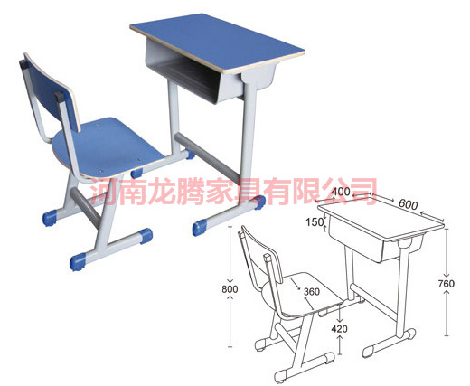 河南学生课桌椅尺寸定做